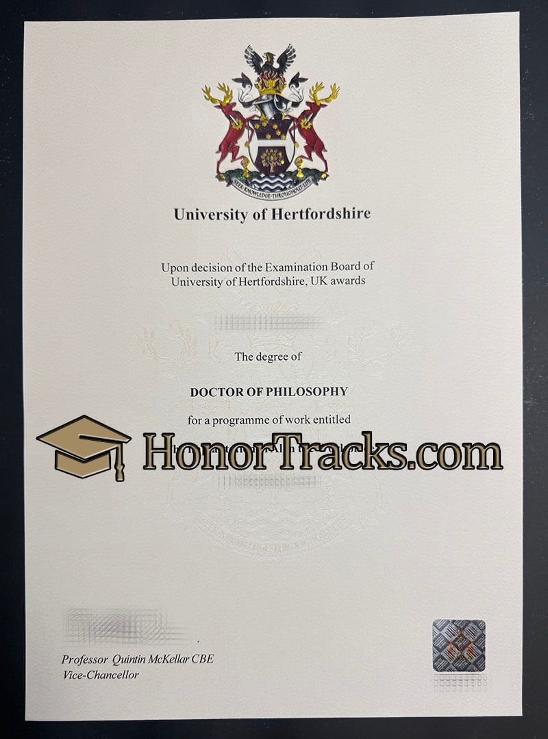 buy University of Hertfordshire diploma