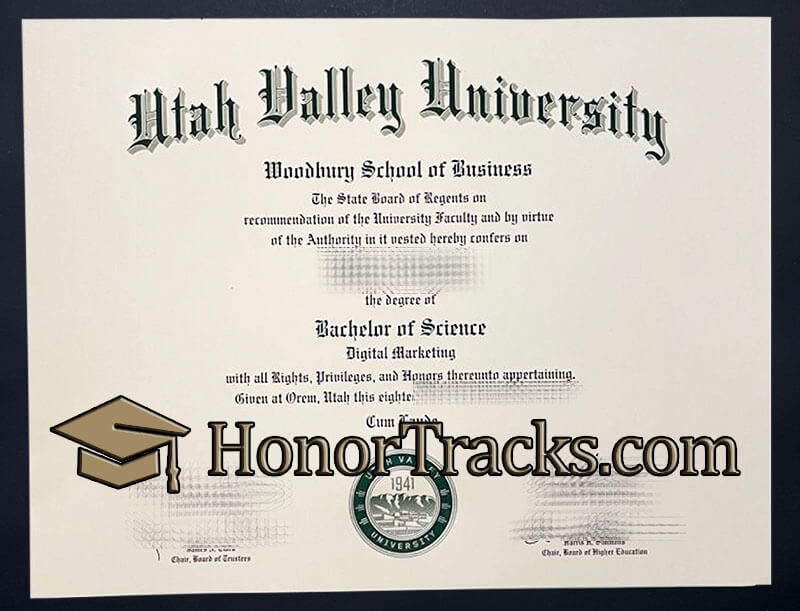 How to order Utah Valley University diploma?