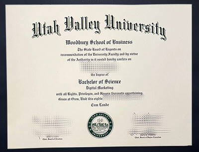 Can I order Utah Valley University diploma