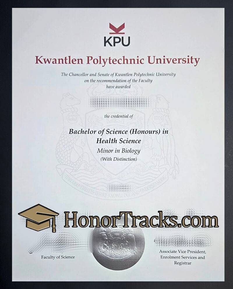 Buy kwantlen Polytechnic University diploma
