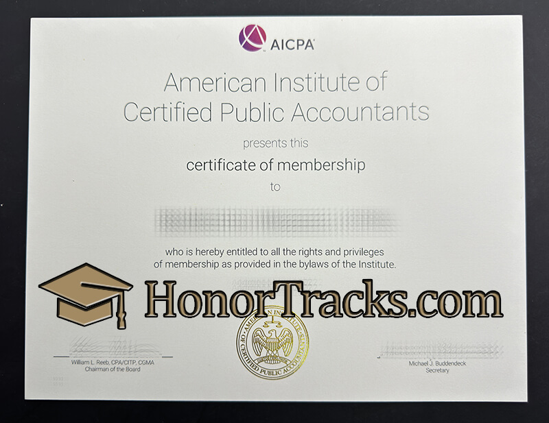 Buy AICPA certificate