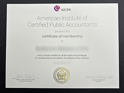 Make AICPA certificate