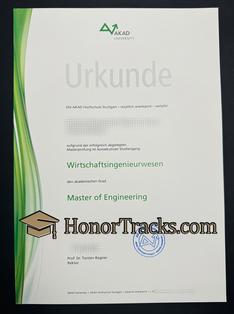 Buy AKAD University certificate
