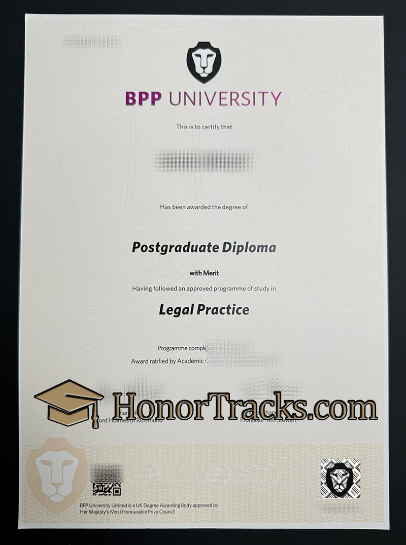 Buy BPP University diploma