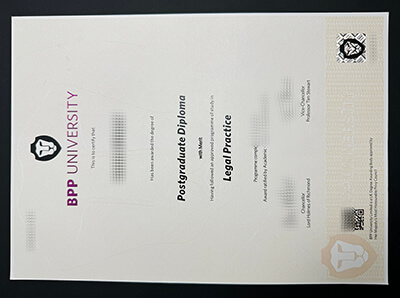 fake BPP University diploma