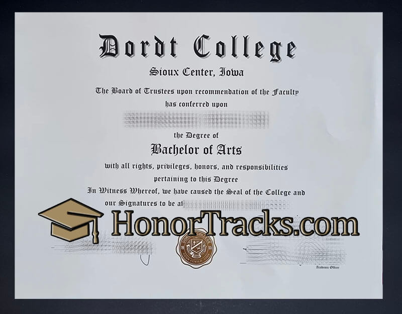 Buy Dordt College diploma