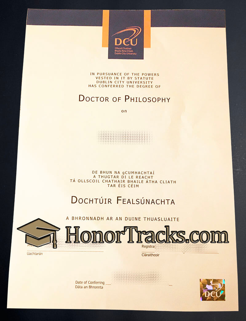 Buy Dublin City University diploma