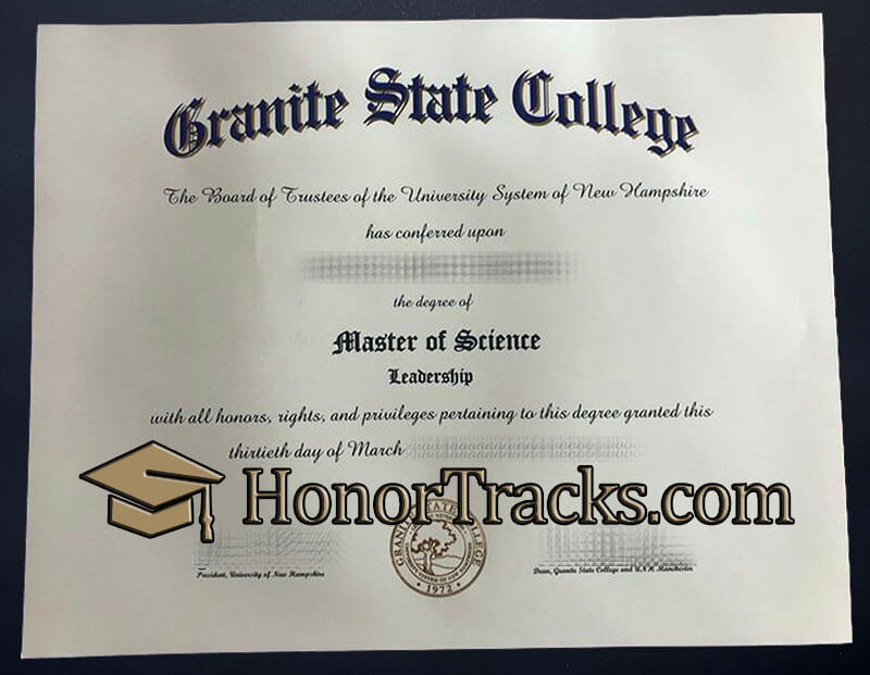 Buy Granite State College diploma