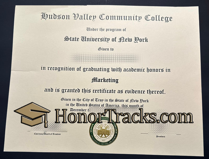 buy Hudson Valley Community College diploma