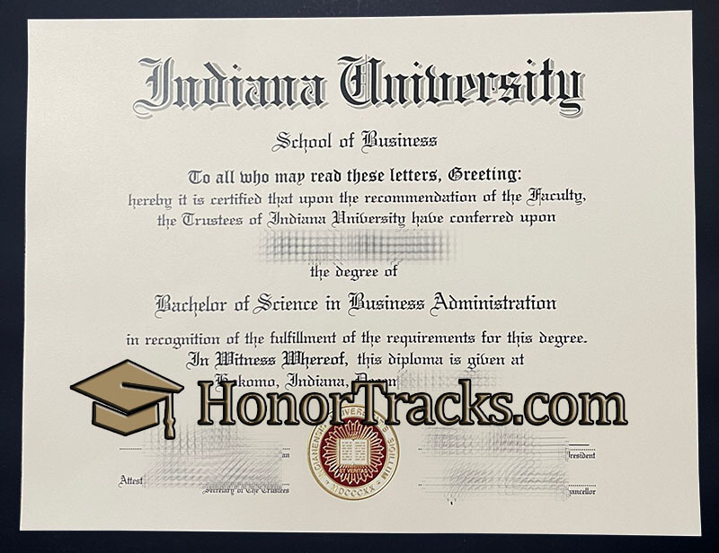 Where to order Indiana University diploma