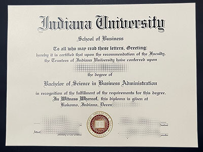 order Indiana University diploma