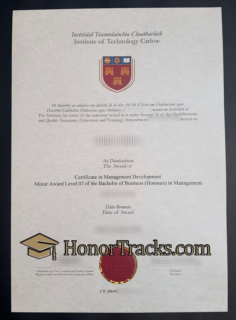Buy Institute of Technology Carlow diploma