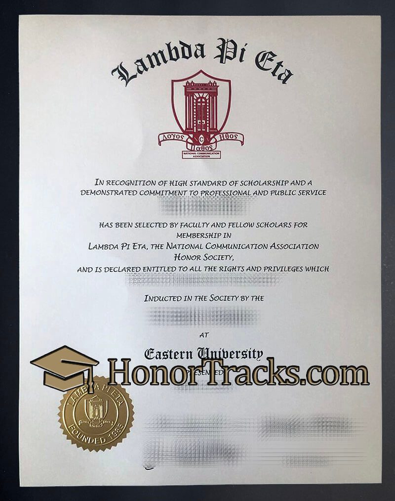 Where to order Lambda Pi Eta diploma?