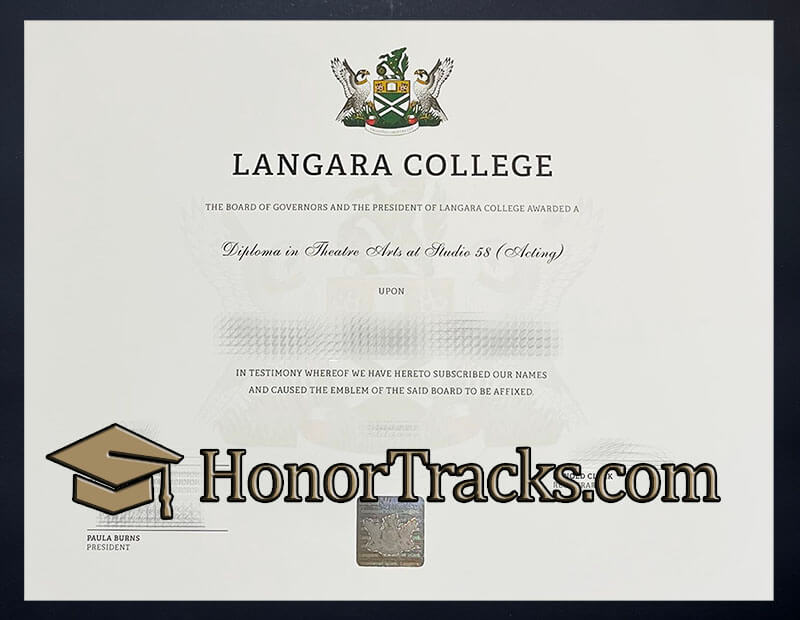 Order Langara College diploma