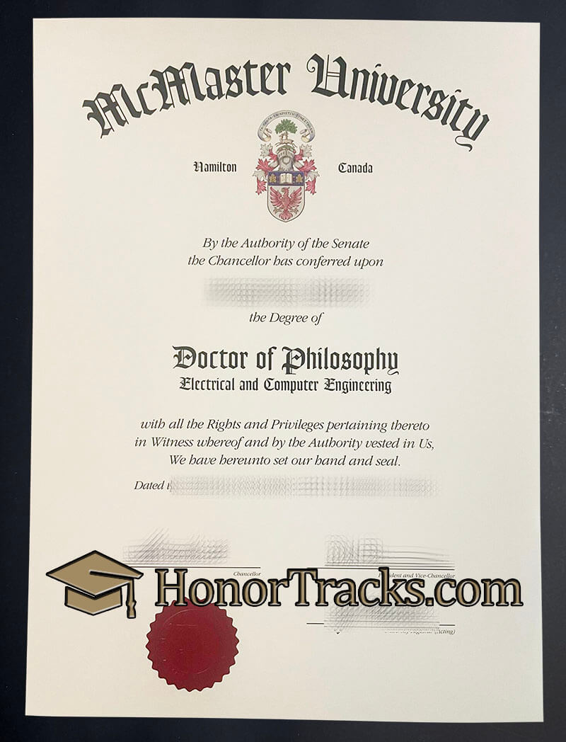 Buy McMaster University diploma