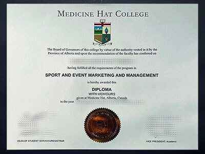 Order Medicine Hat College diploma