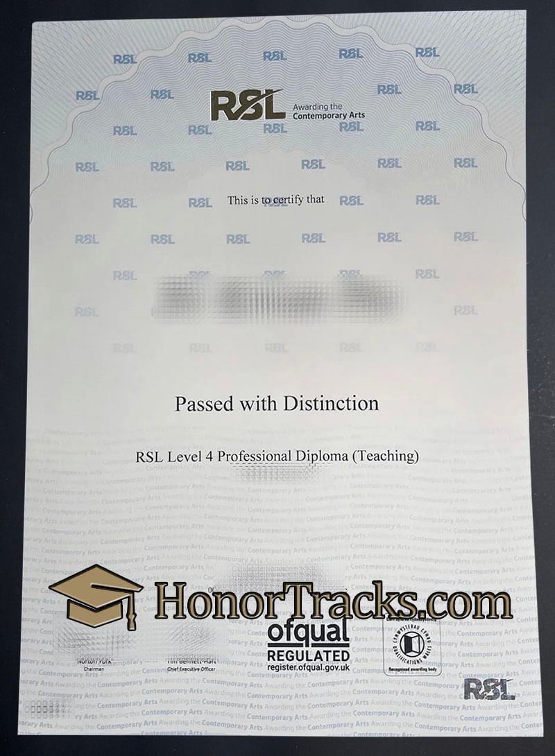 RSL Level 4 Professional Diploma