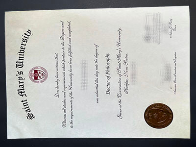 order Saint Mary's University certificate