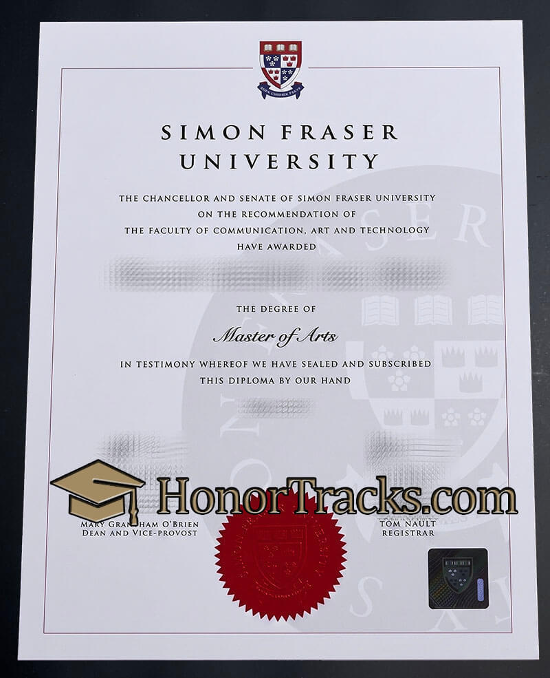 buy Simon Fraser University diploma