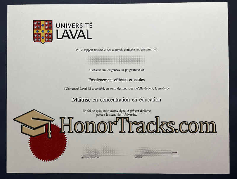 Order Université Laval diploma