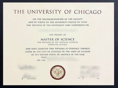 Order University of Chicago certificate