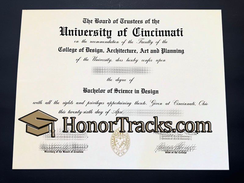 Buy University of Cincinnati diploma