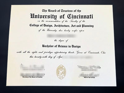 Make University of Cincinnati diploma