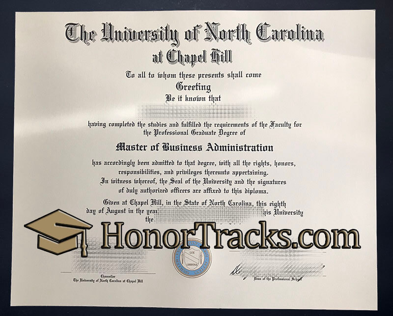 order UNC-Chapel Hill diploma
