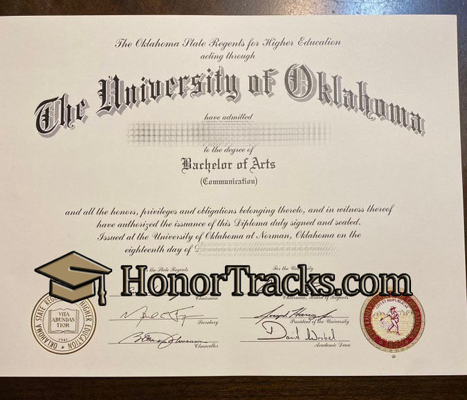 buy University of Oklahoma diploma