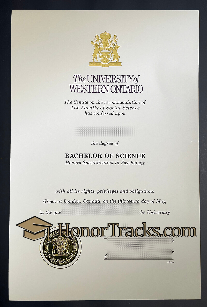 buy University of Western Ontario diploma