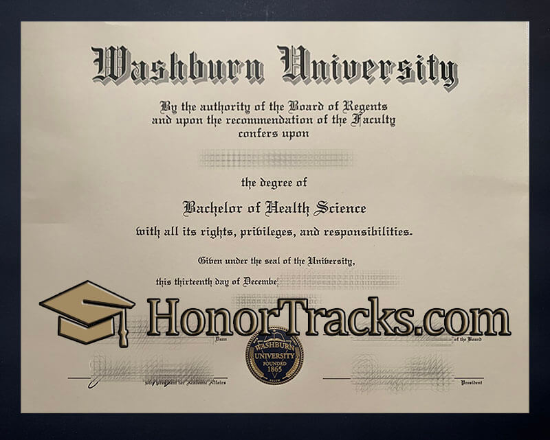 Buy Washburn University diploma